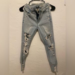 American Eagle Next Level Stretch Jeans, light blue wash